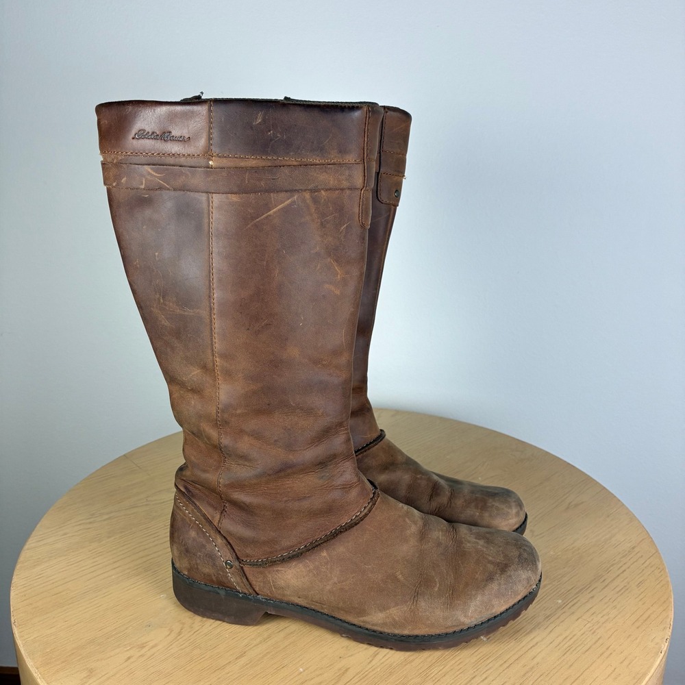 Eddie Bauer Trace Riding Boots Women's 10 Equestrian Gorpcore Outdoors Comfort